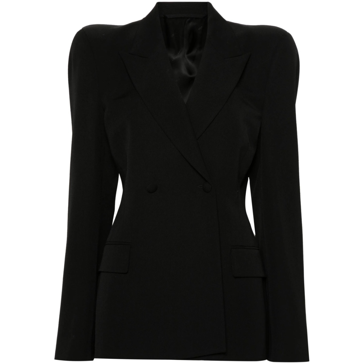 double-breasted wool blazer