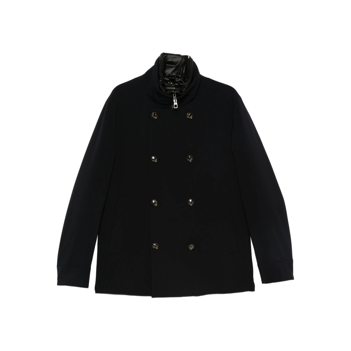 double-breasted zip-front jacket