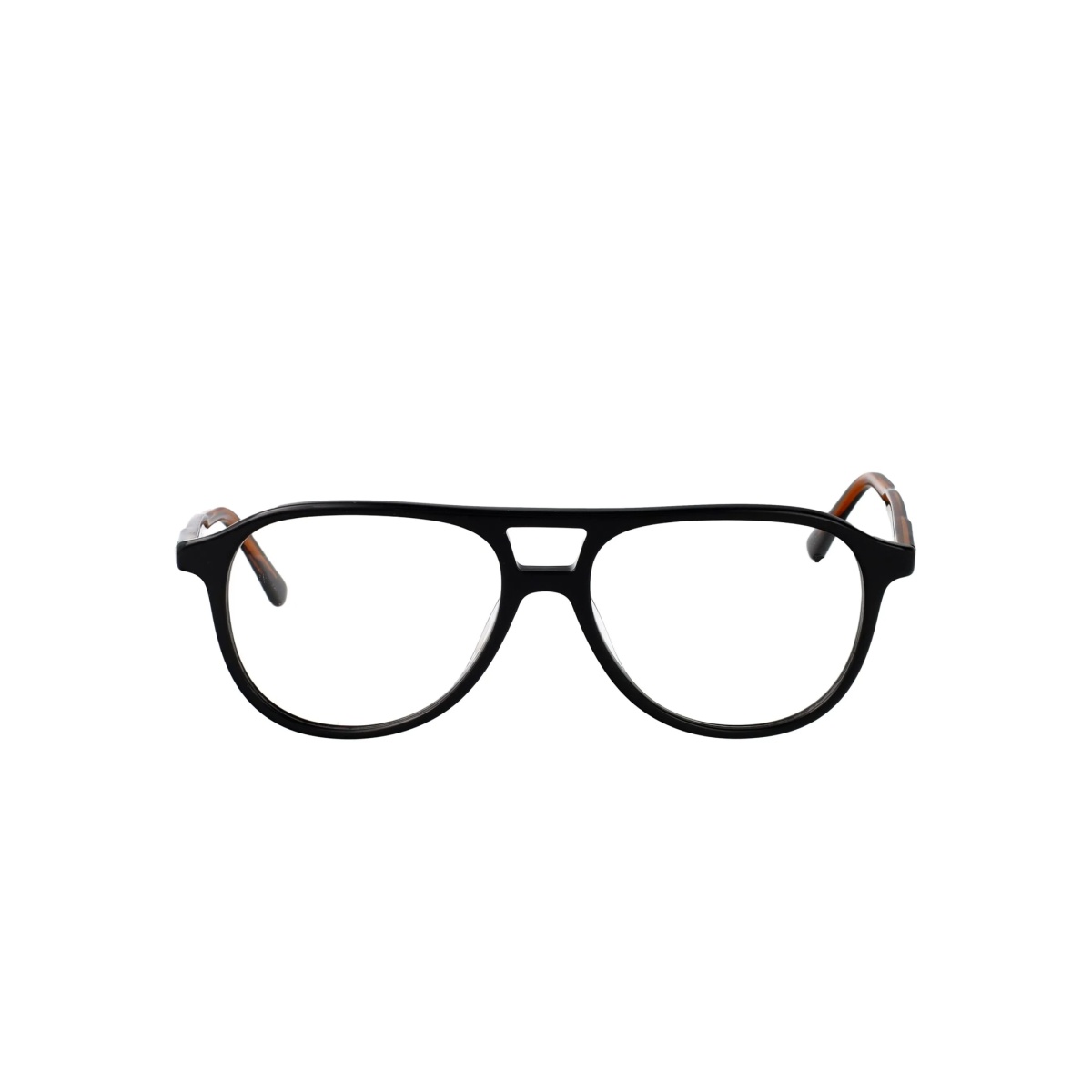 double-bridge round-frame glasses