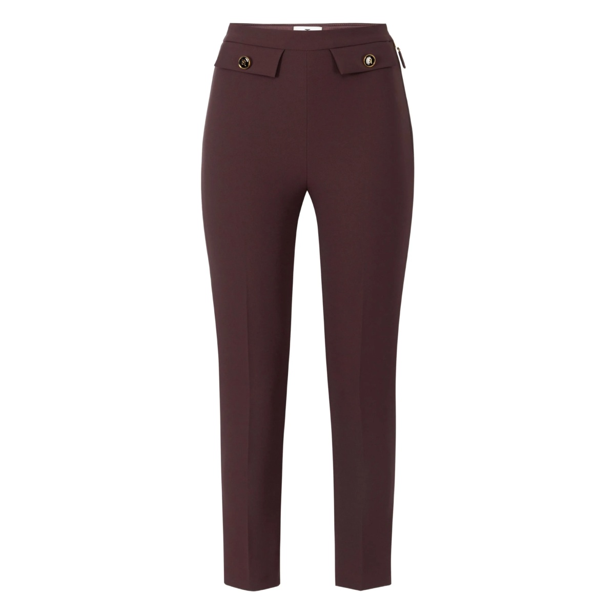 double-crêpe zip trousers
