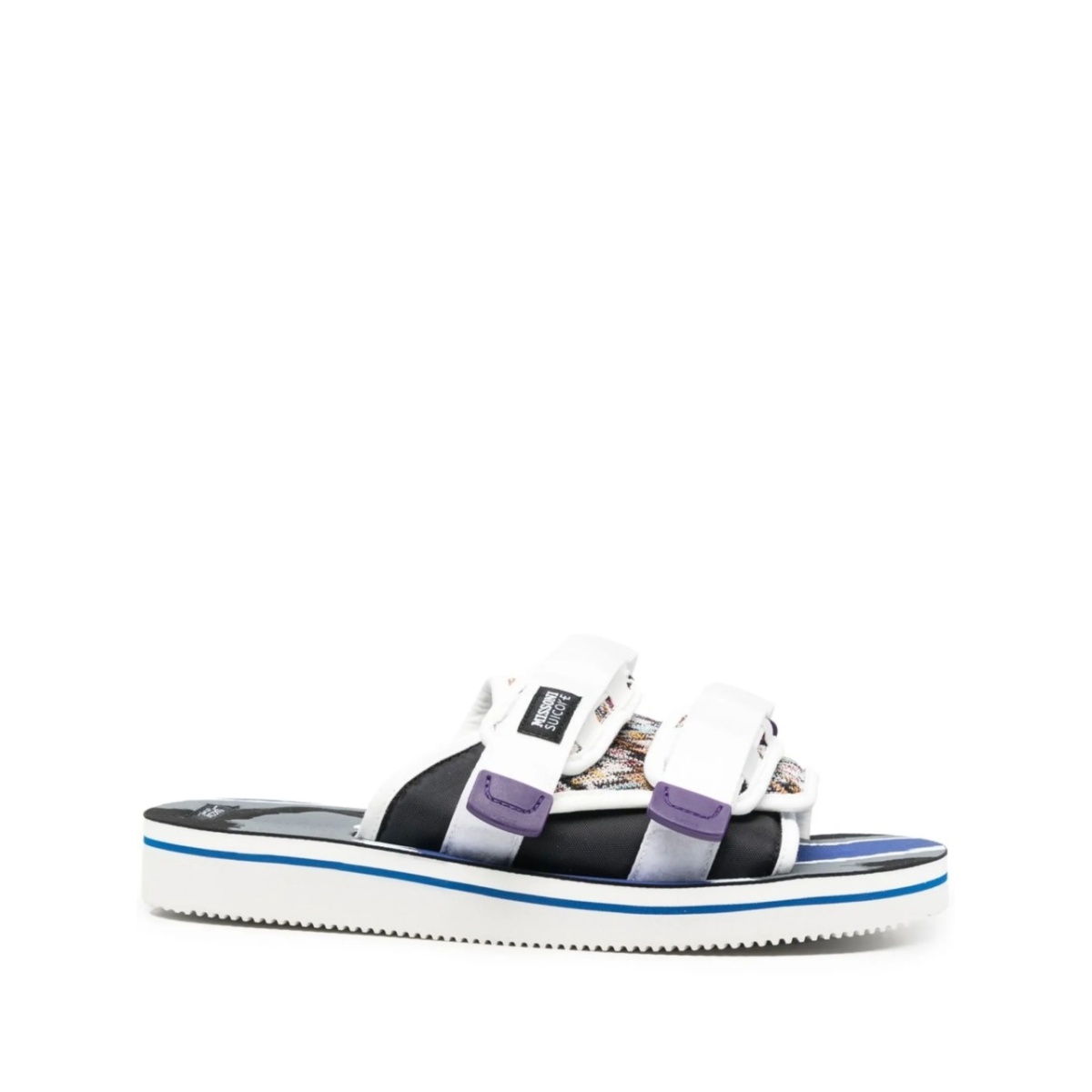 double touch-strap panelled slides