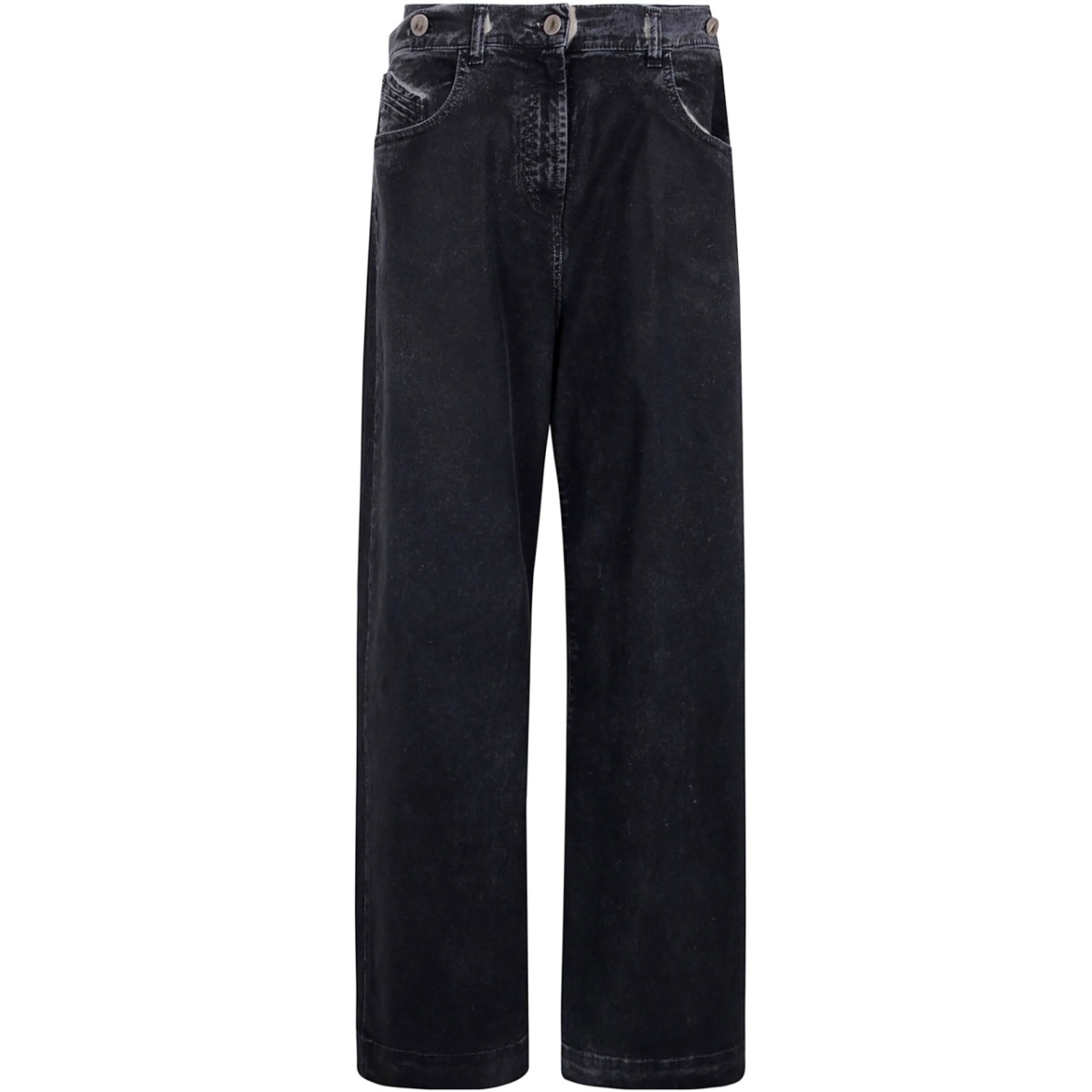 double-waistband baggy jeans