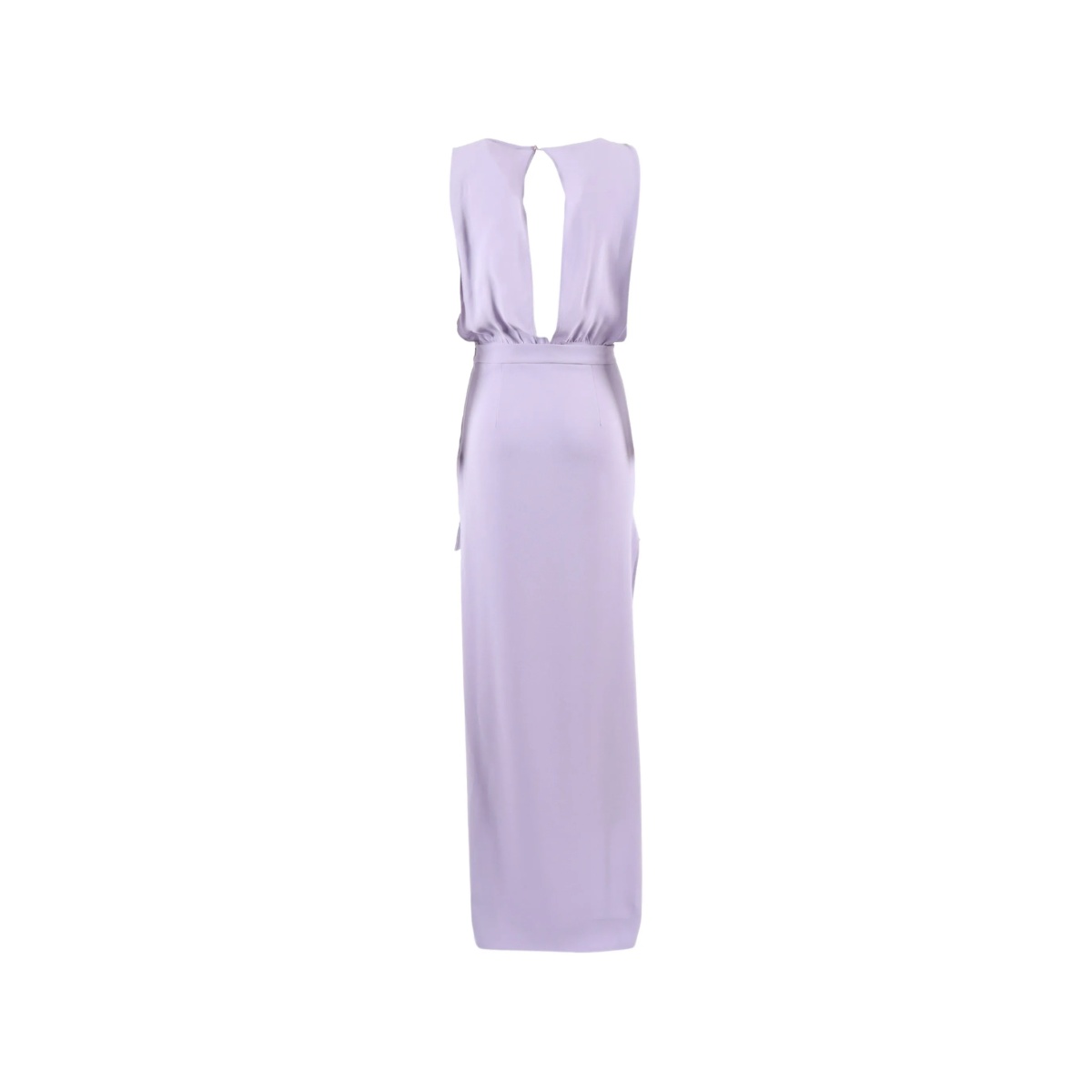 draped keyhole mini dress - Img 2