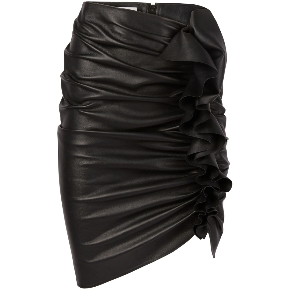 draped midi-skirt