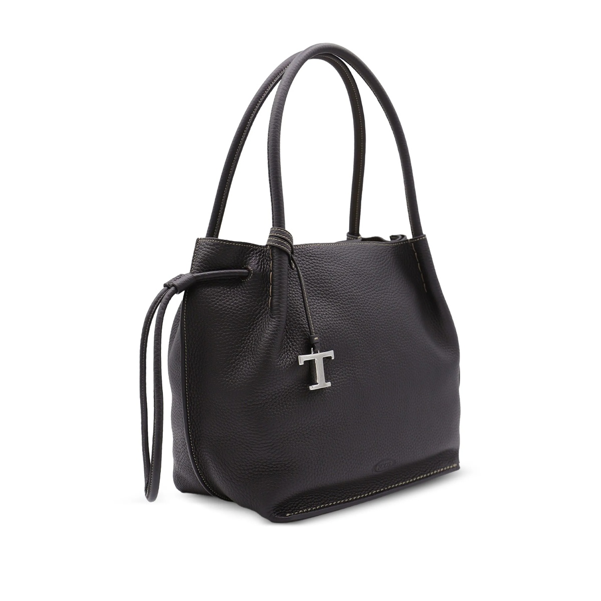 drawstring leather tote bag - Img 3