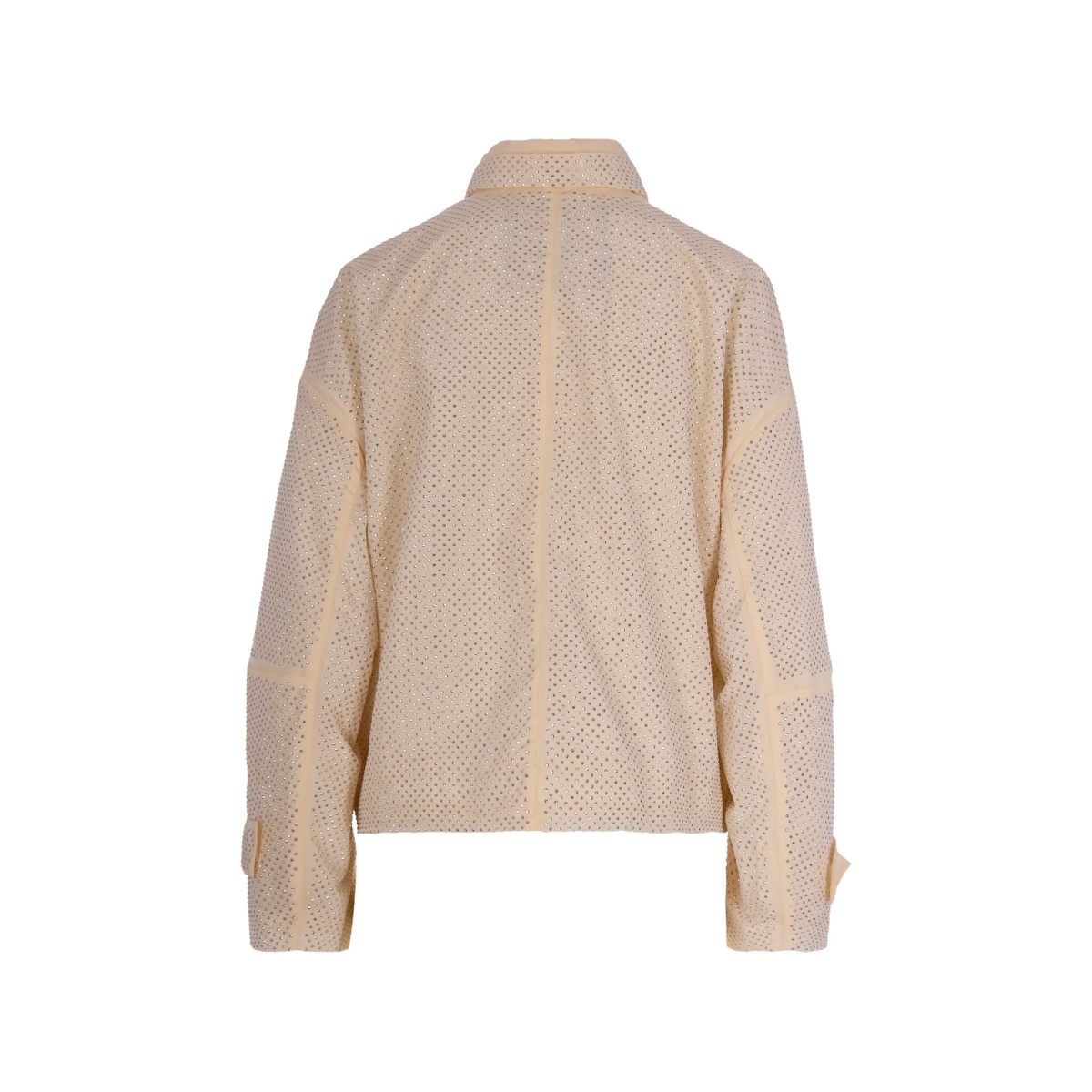 drawstring-neck rhinestone-embellished jacket - Img 2