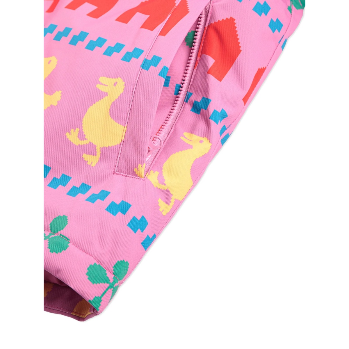 duck house print hooded jacket - Img 4