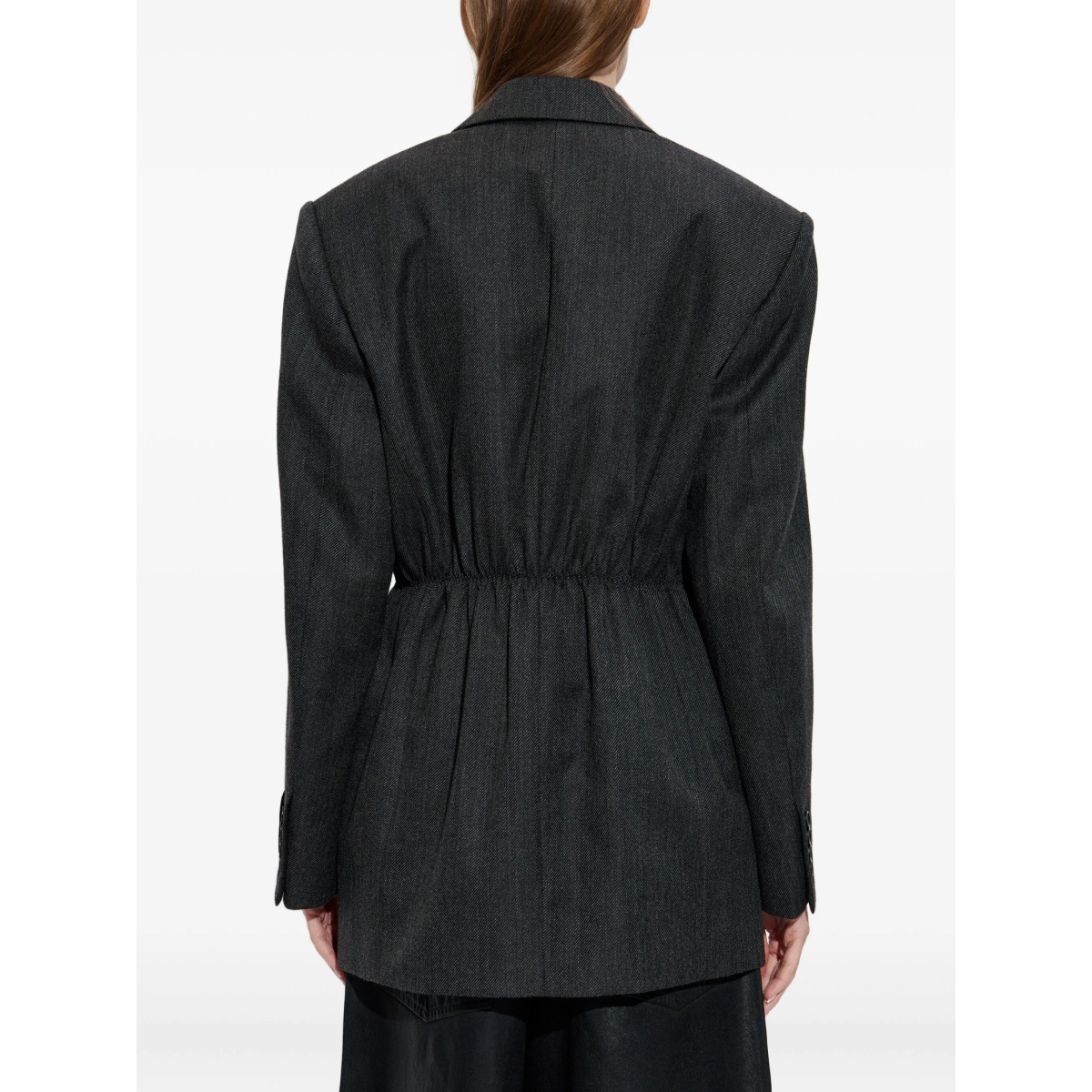 elastic-waistband blazer - Img 4