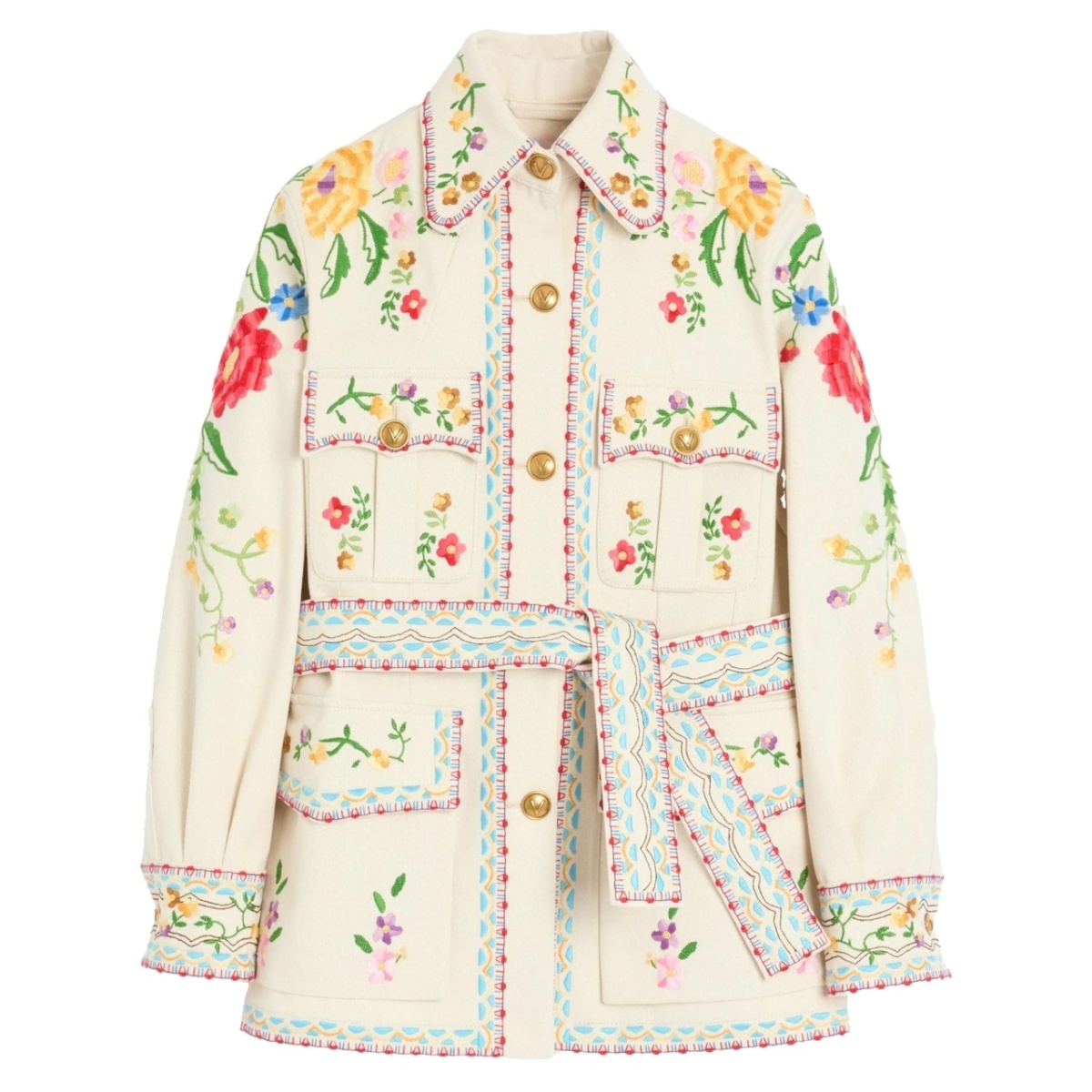 embroidered denim jacket