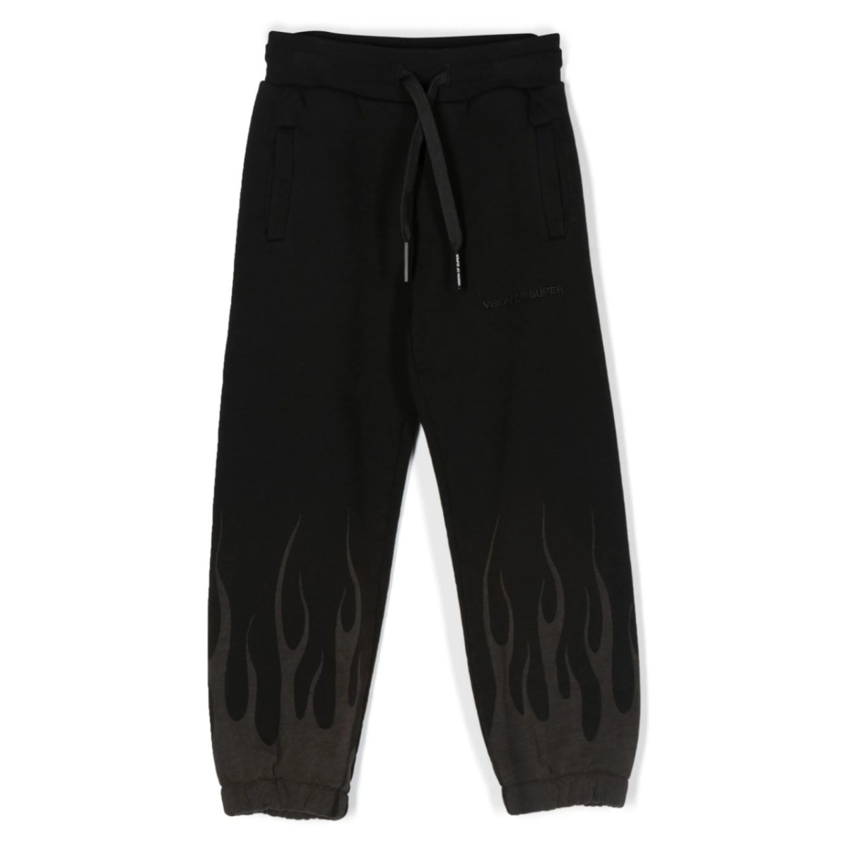 embroidered-logo drawstring track pants