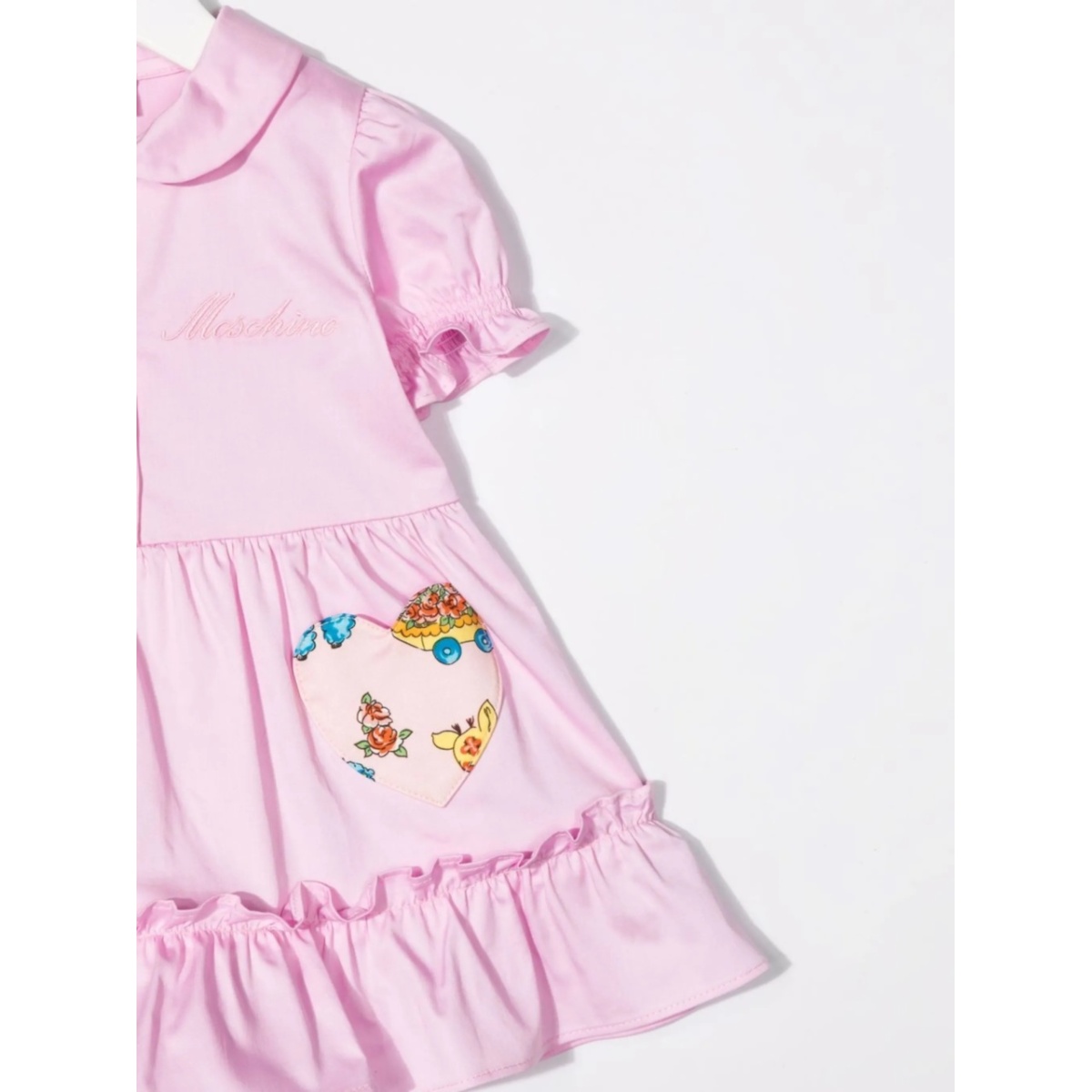 embroidered-logo heart patch dress - Img 3