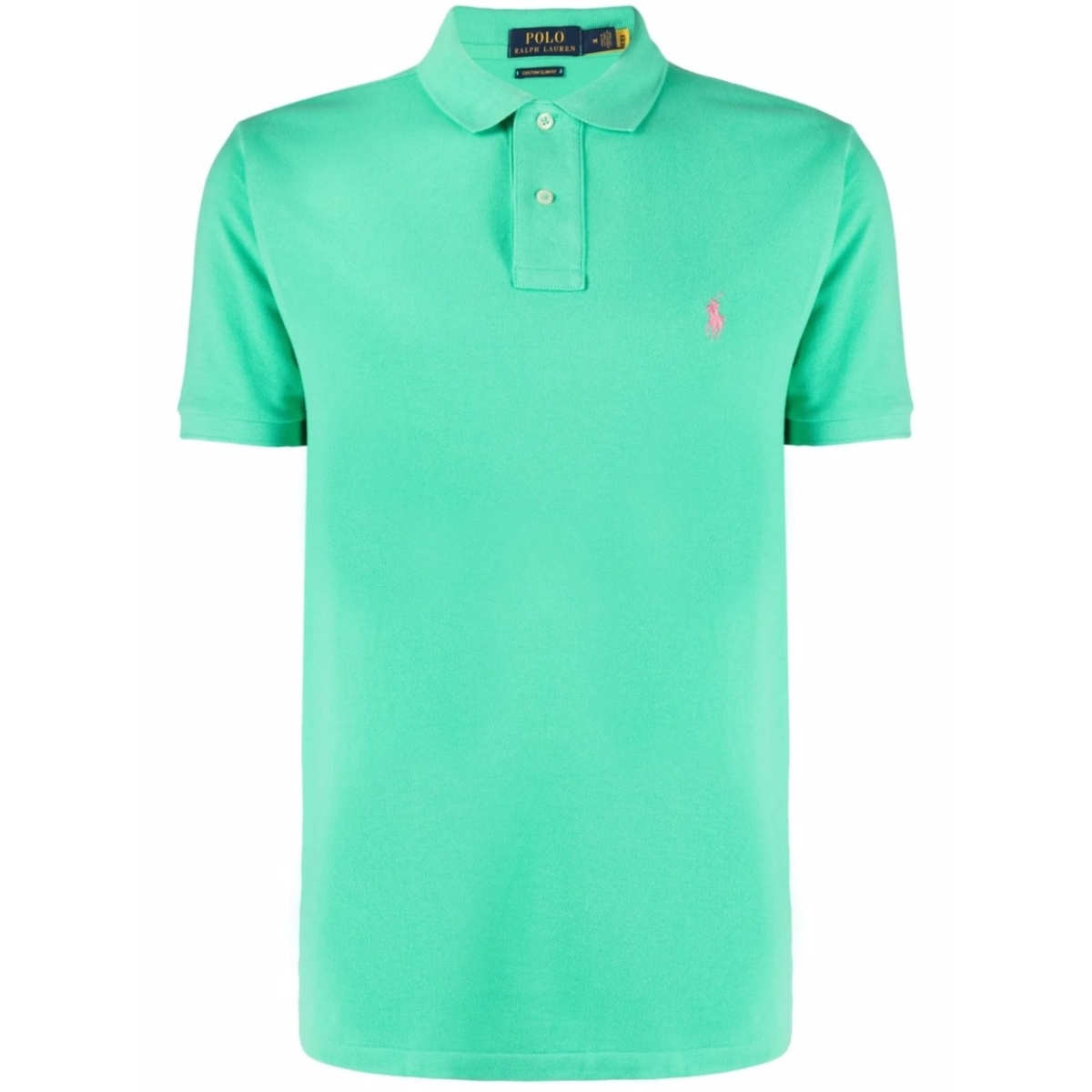 embroidered-logo piqué polo shirt