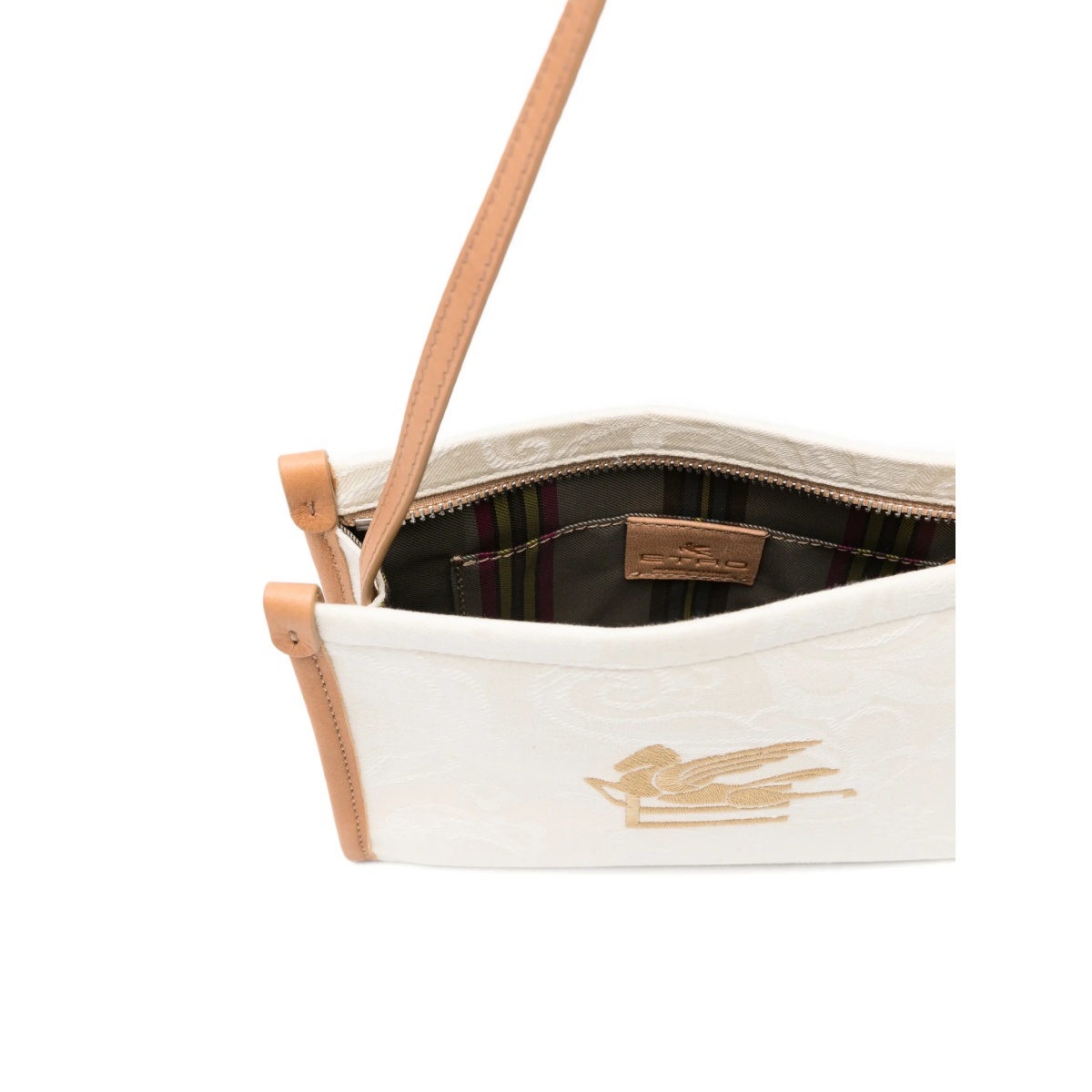 embroidered top-handle bag - Img 4