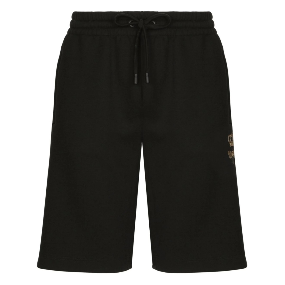 embroidered track shorts