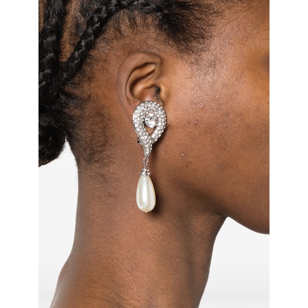 faux-pearl earrings - Img 2