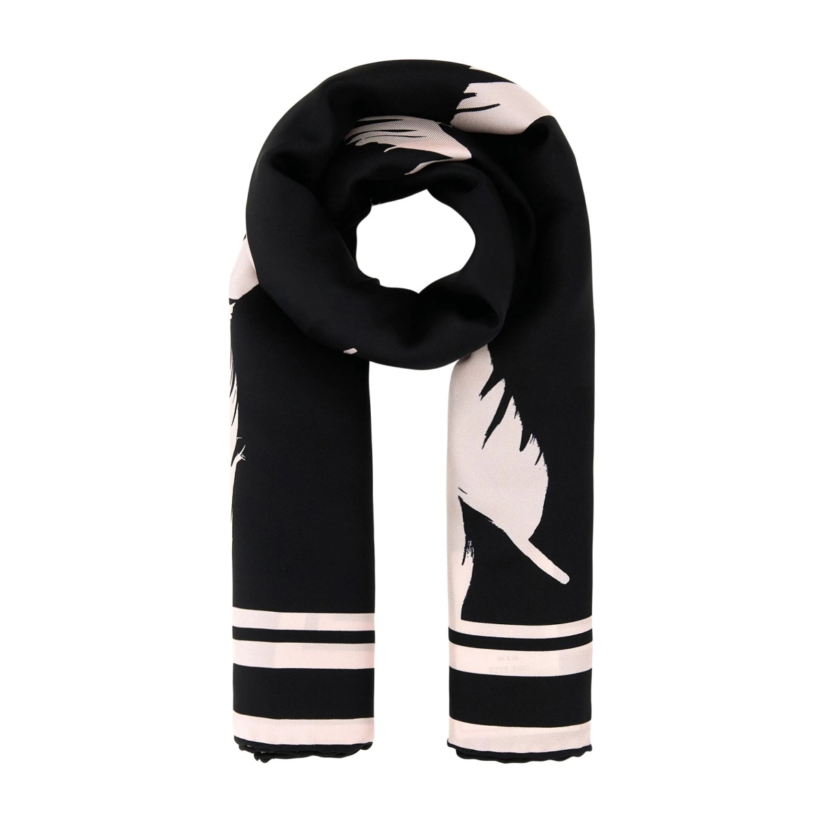 feather printed scarf