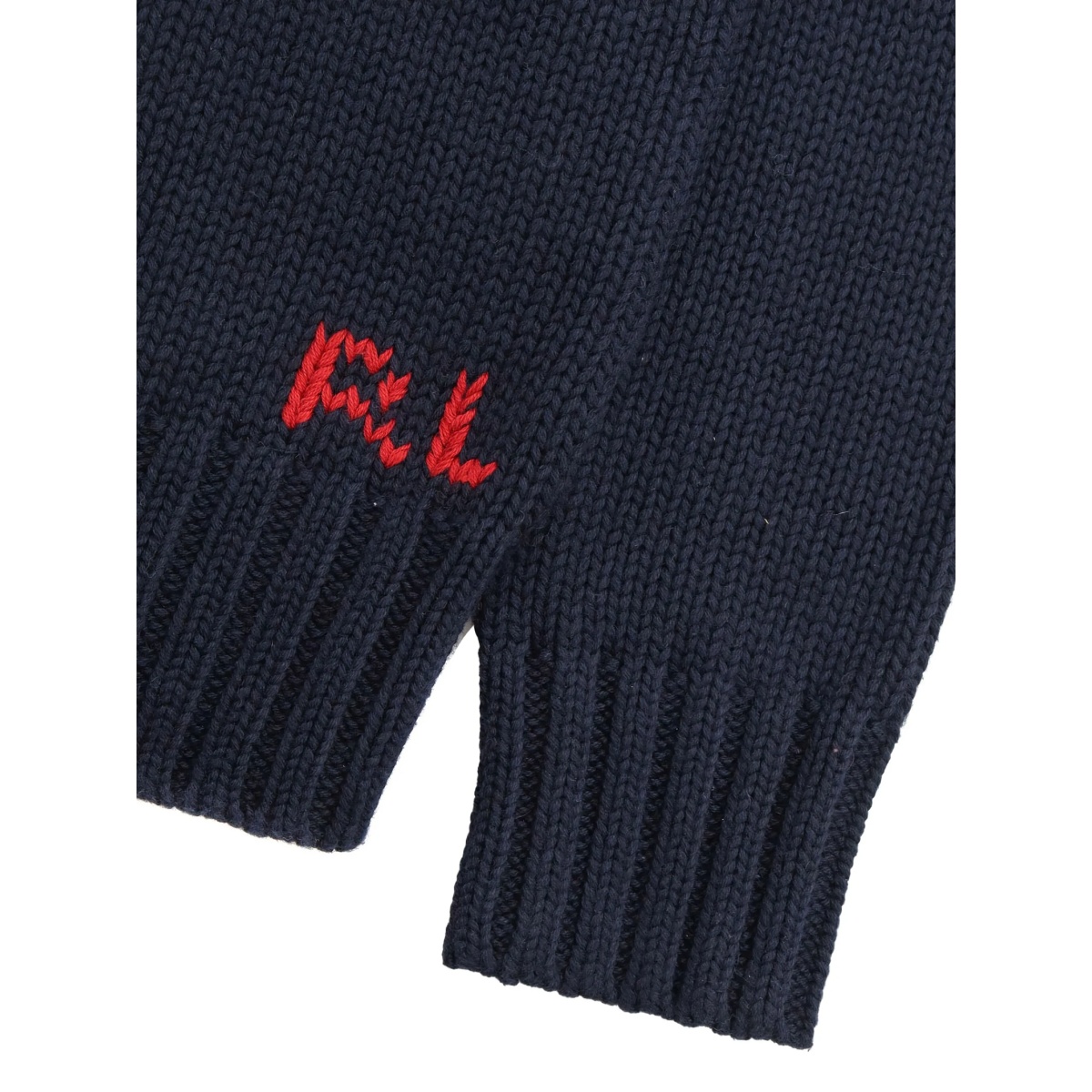 flag-intarsia cotton sweater - Img 3