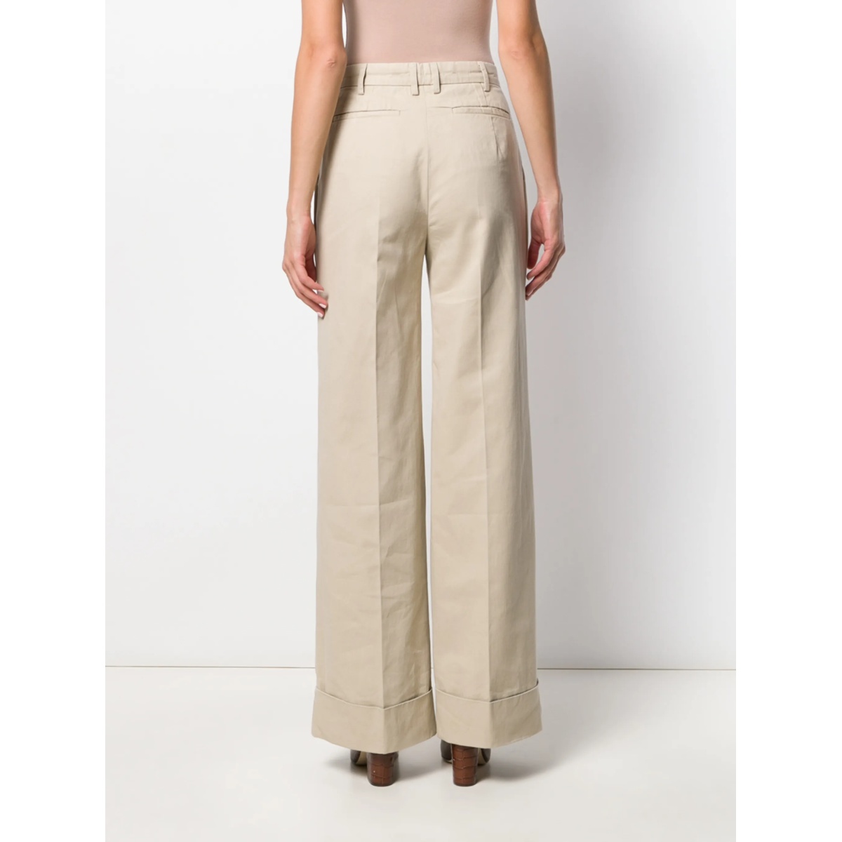 flared leg high-waisted trousers - Img 4