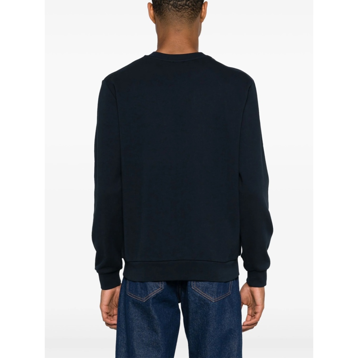 flocked-logo cotton sweatshirt - Img 5