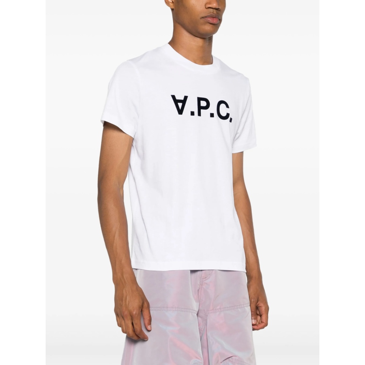flocked-logo cotton T-shirt - Img 4