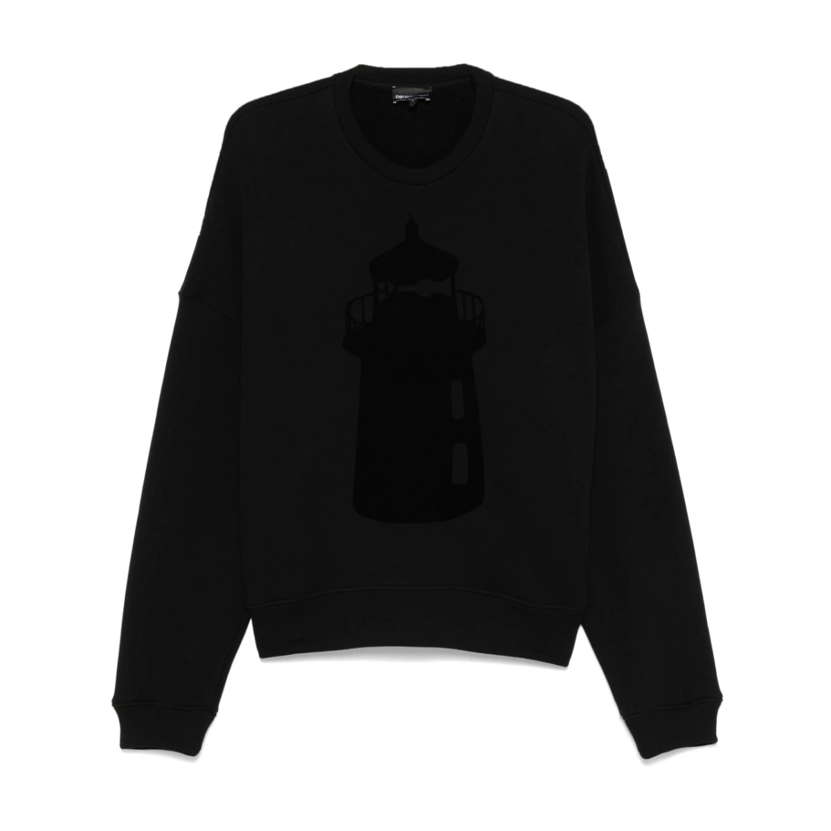flocked-motif sweatshirt