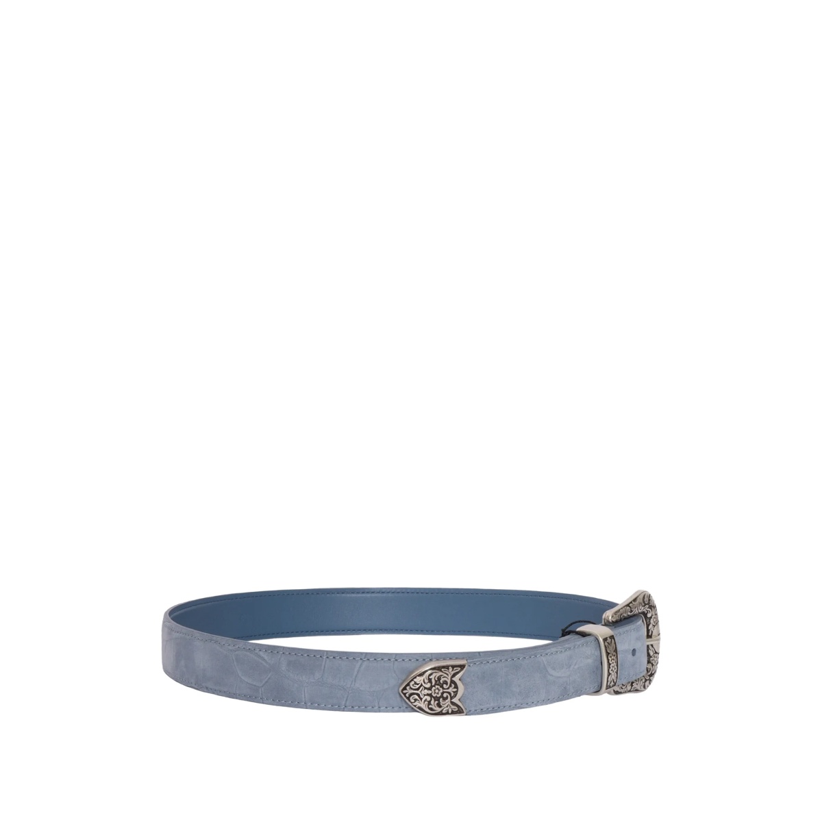 floral-engraved buckle belt - Img 2
