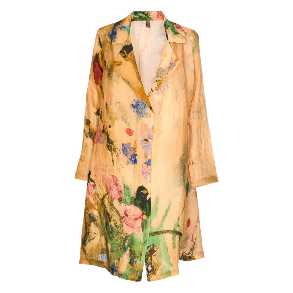 floral print button jacket