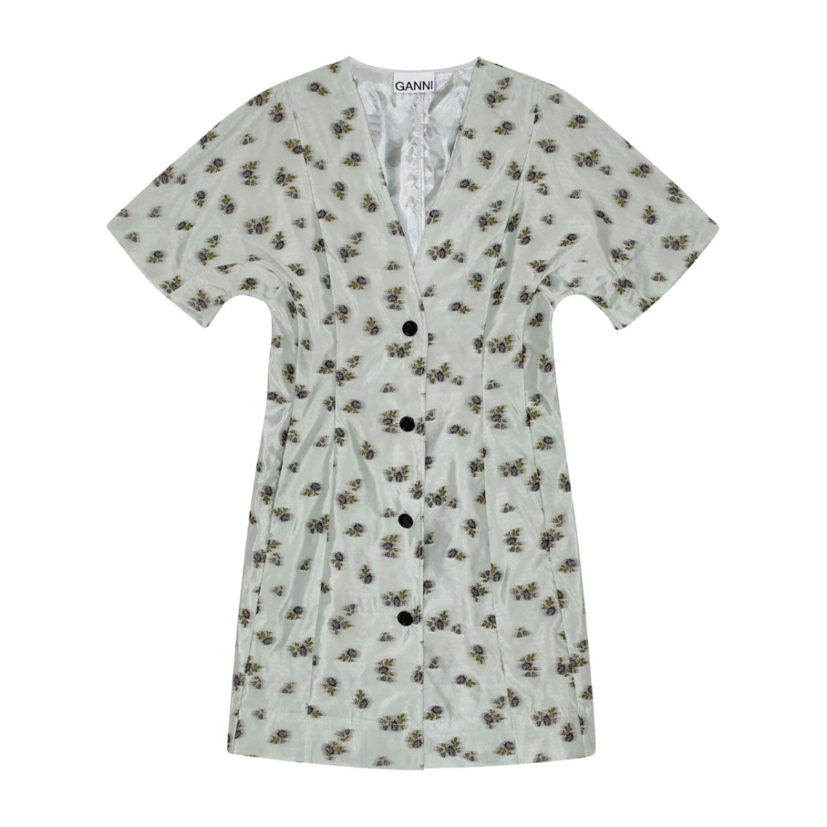 floral print buttoned minidress