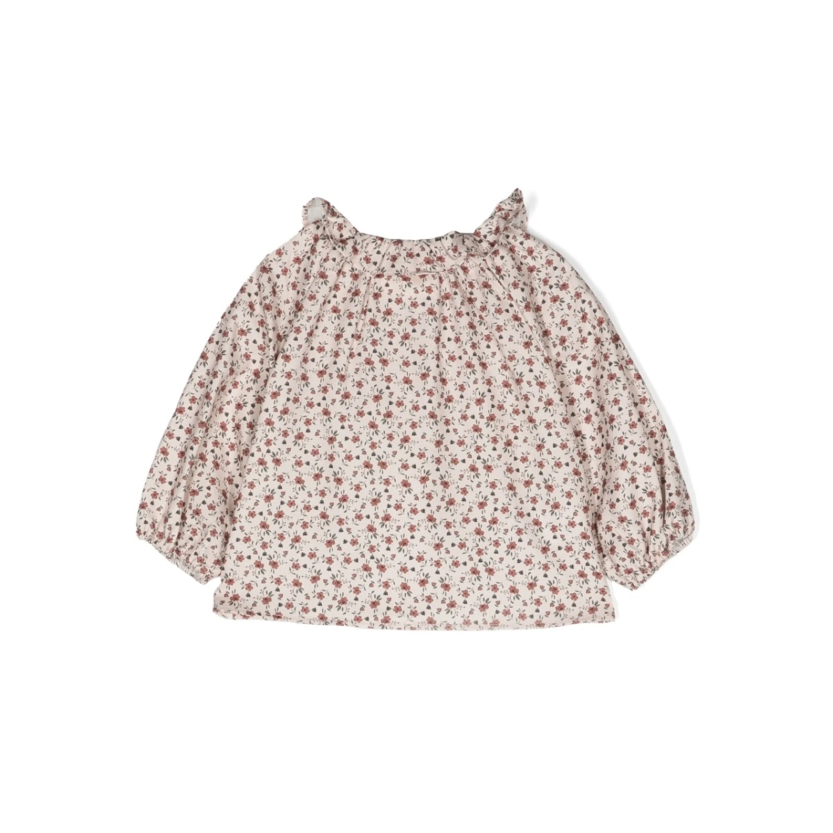 floral-print cotton blouse - Img 2