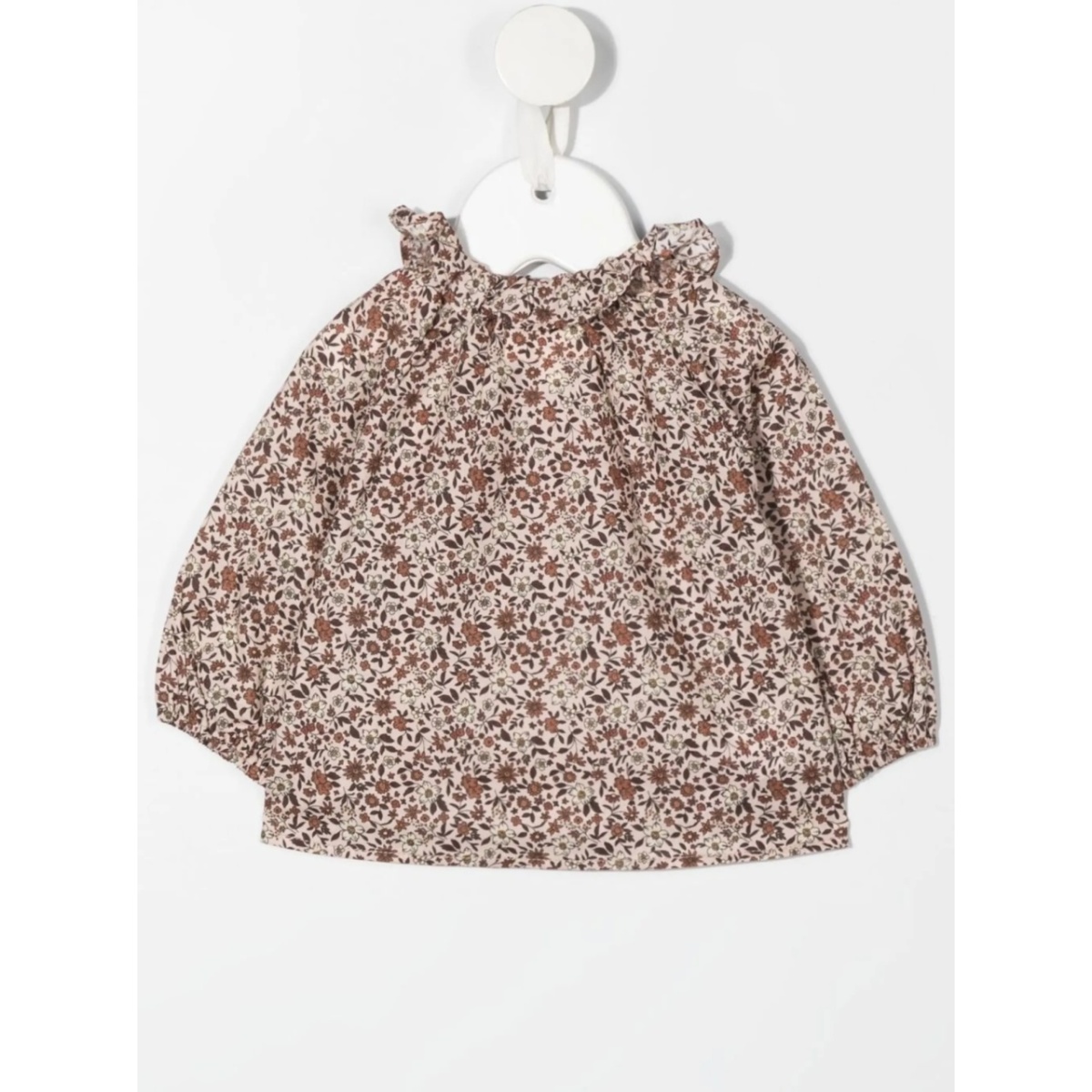 floral-print ruffled blouse - Img 2