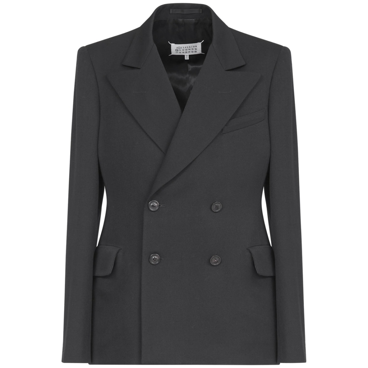 four-stitch wool blazer