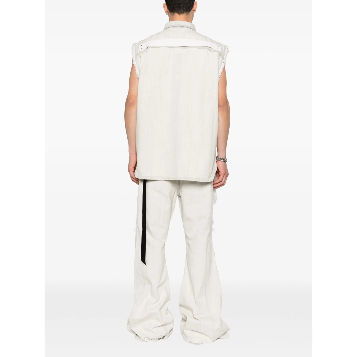 frayed pocket shirt jacket - Img 4