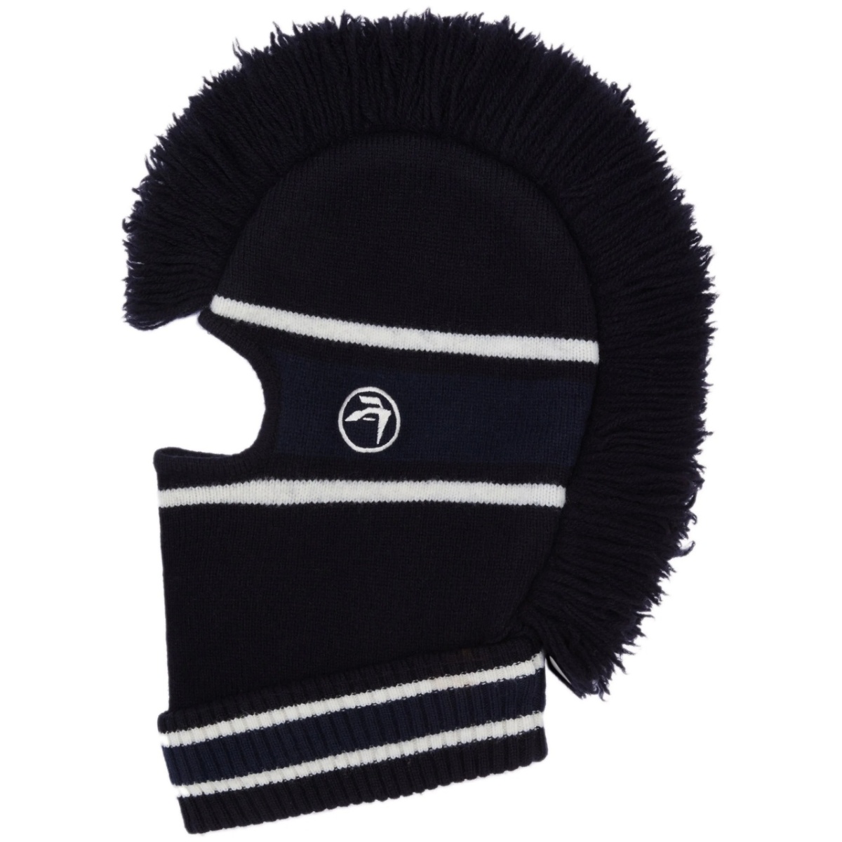 fringed knitted balaclava