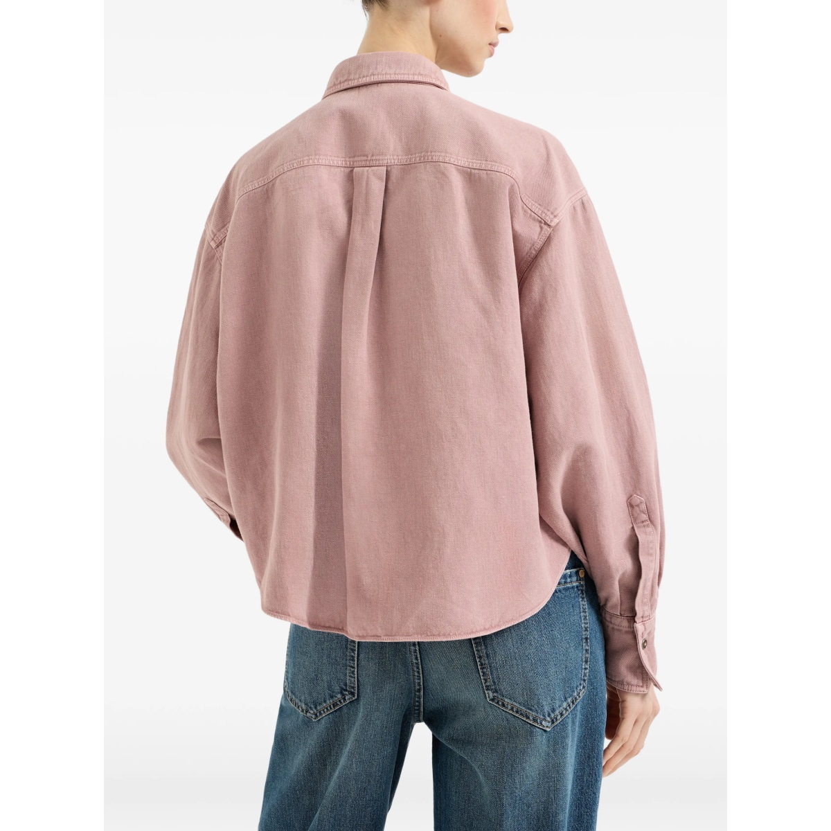garment-dyed flap-pocket shirt - Img 4