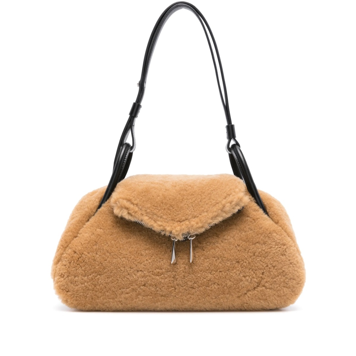Gemini shearling shoulder bag