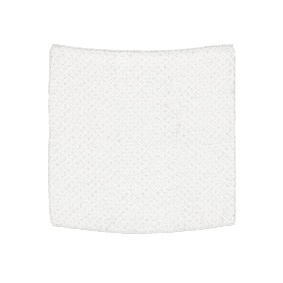geometric-pattern silk scarf