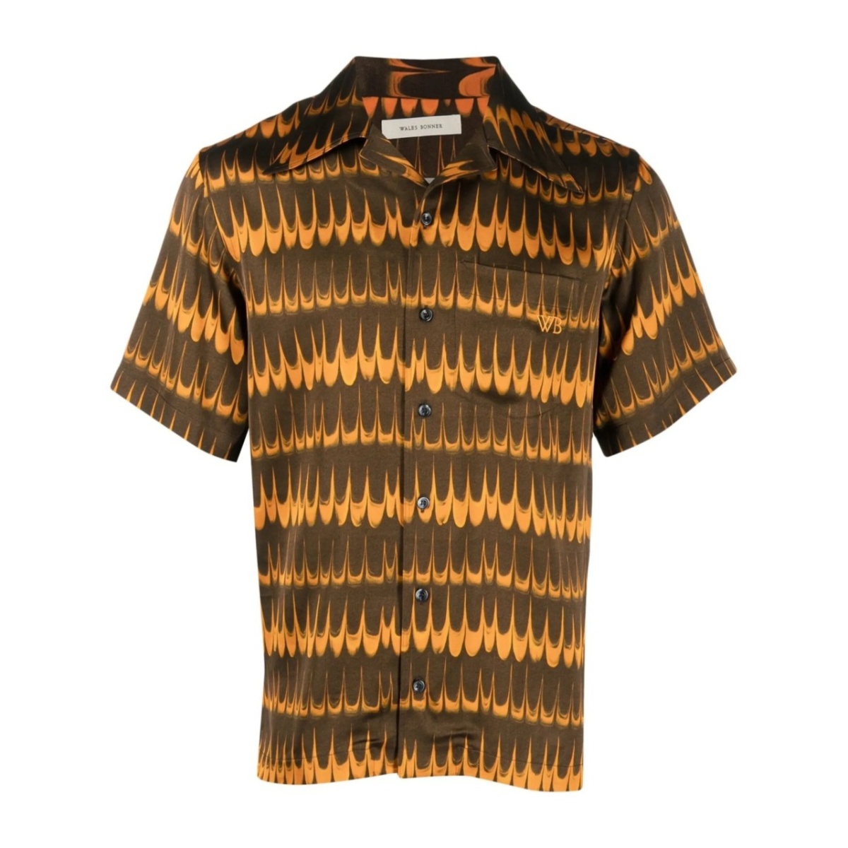 geometric-print short-sleeve shirt