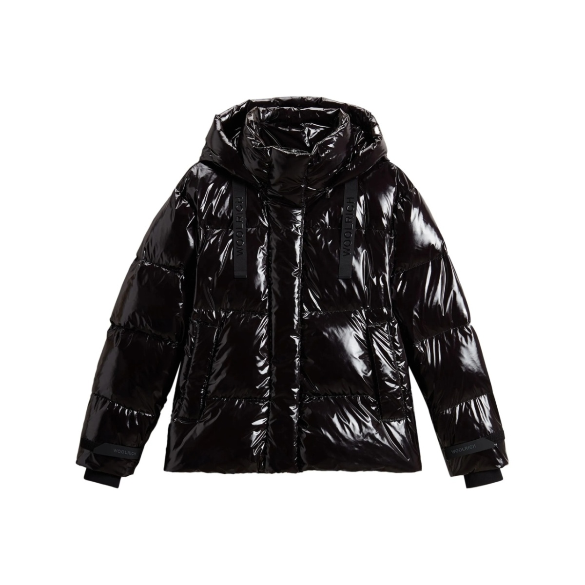 glossy duck-down parka