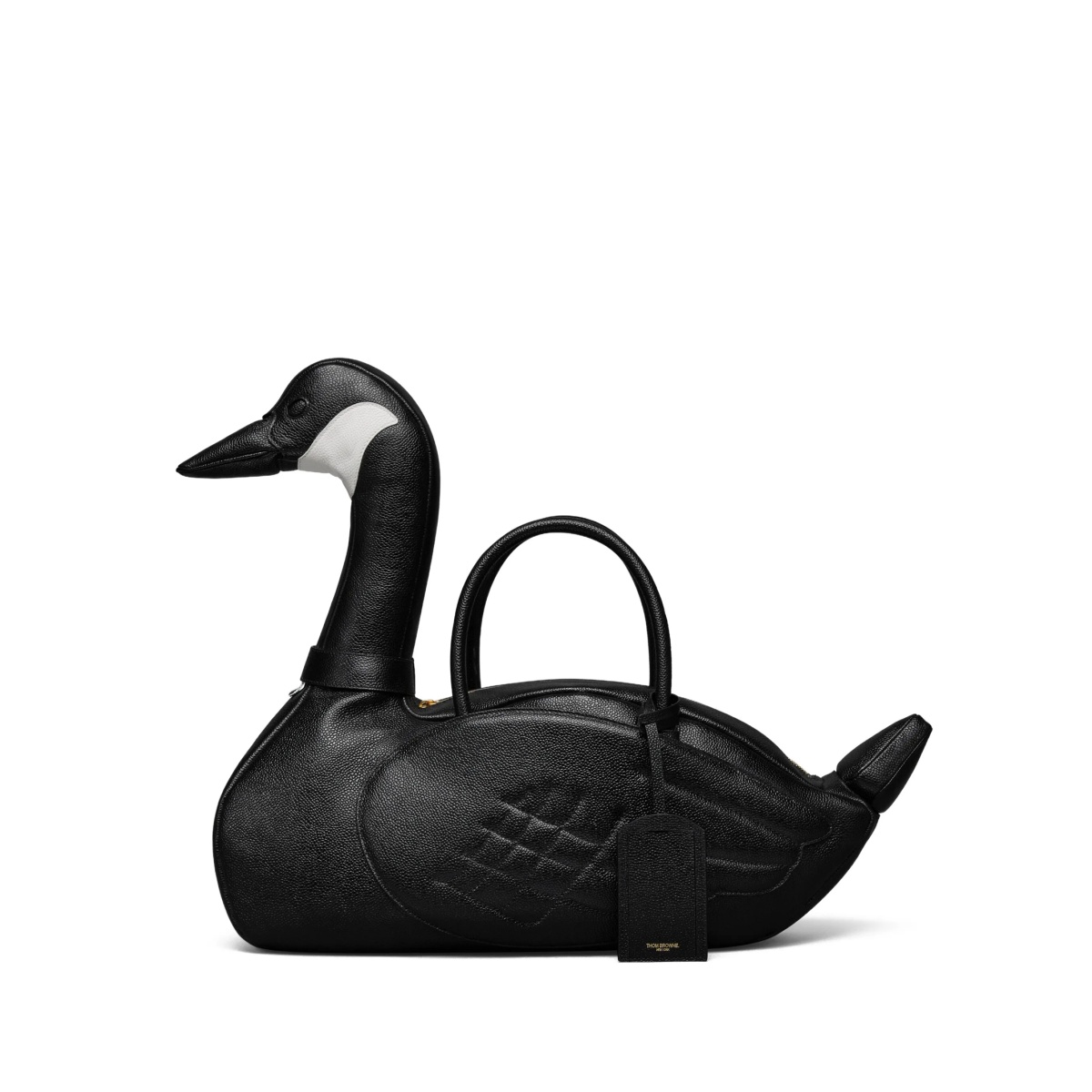 goose-motif tote bag
