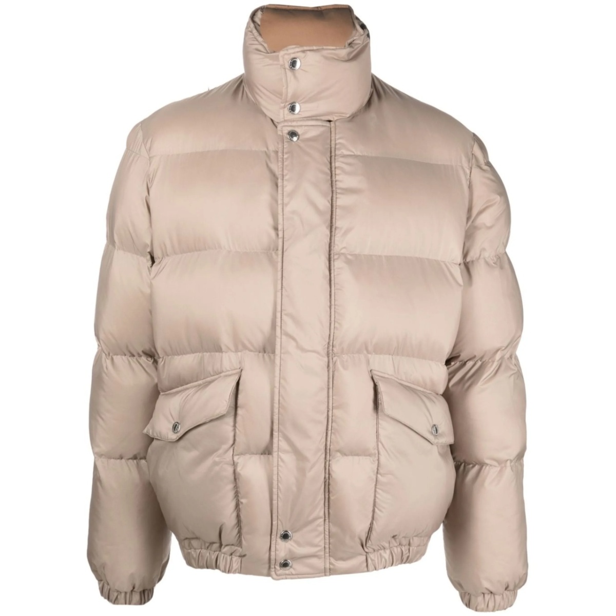 Graffiti-print puffer jacket