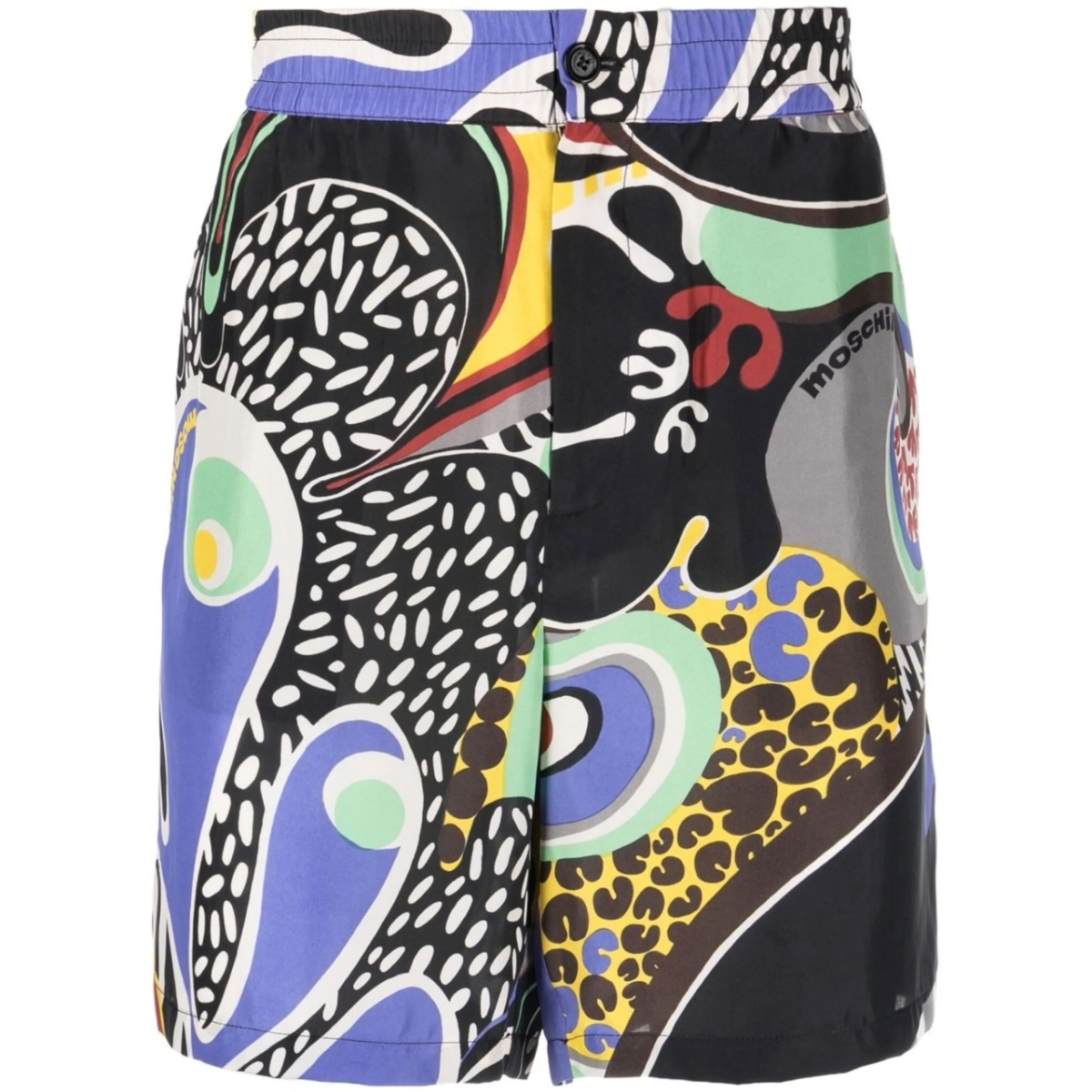 graphic print shorts