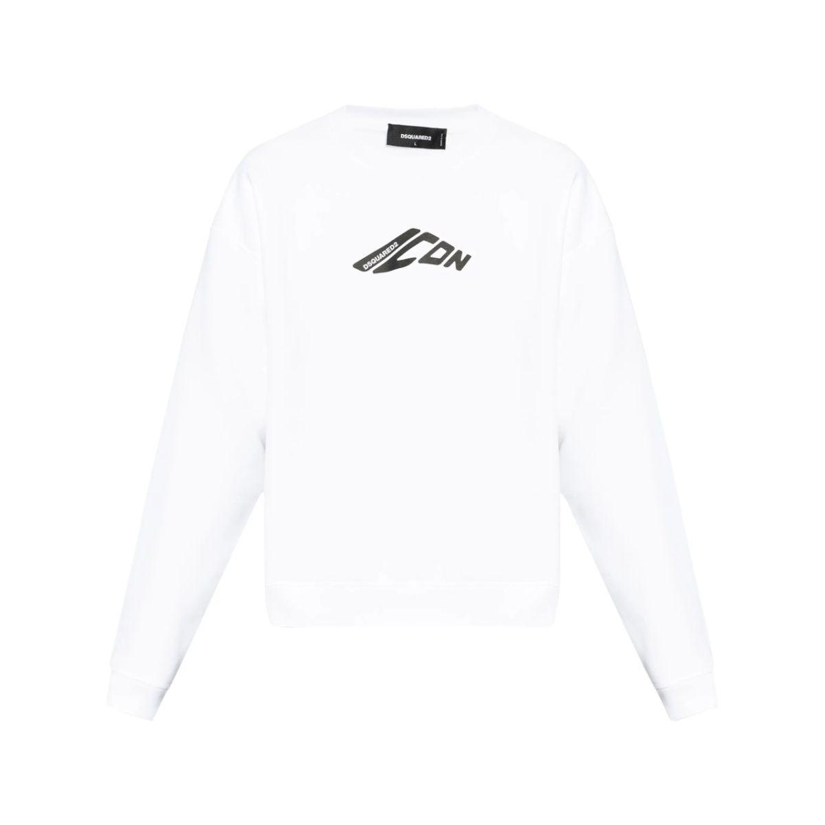 Graphic-stamp sweatshirt