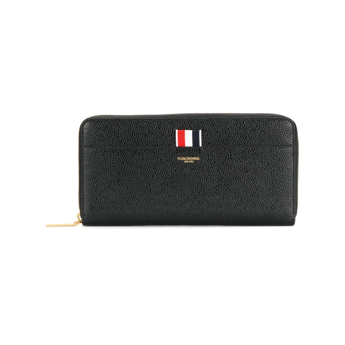 grosgrain-tab leather continental wallet
