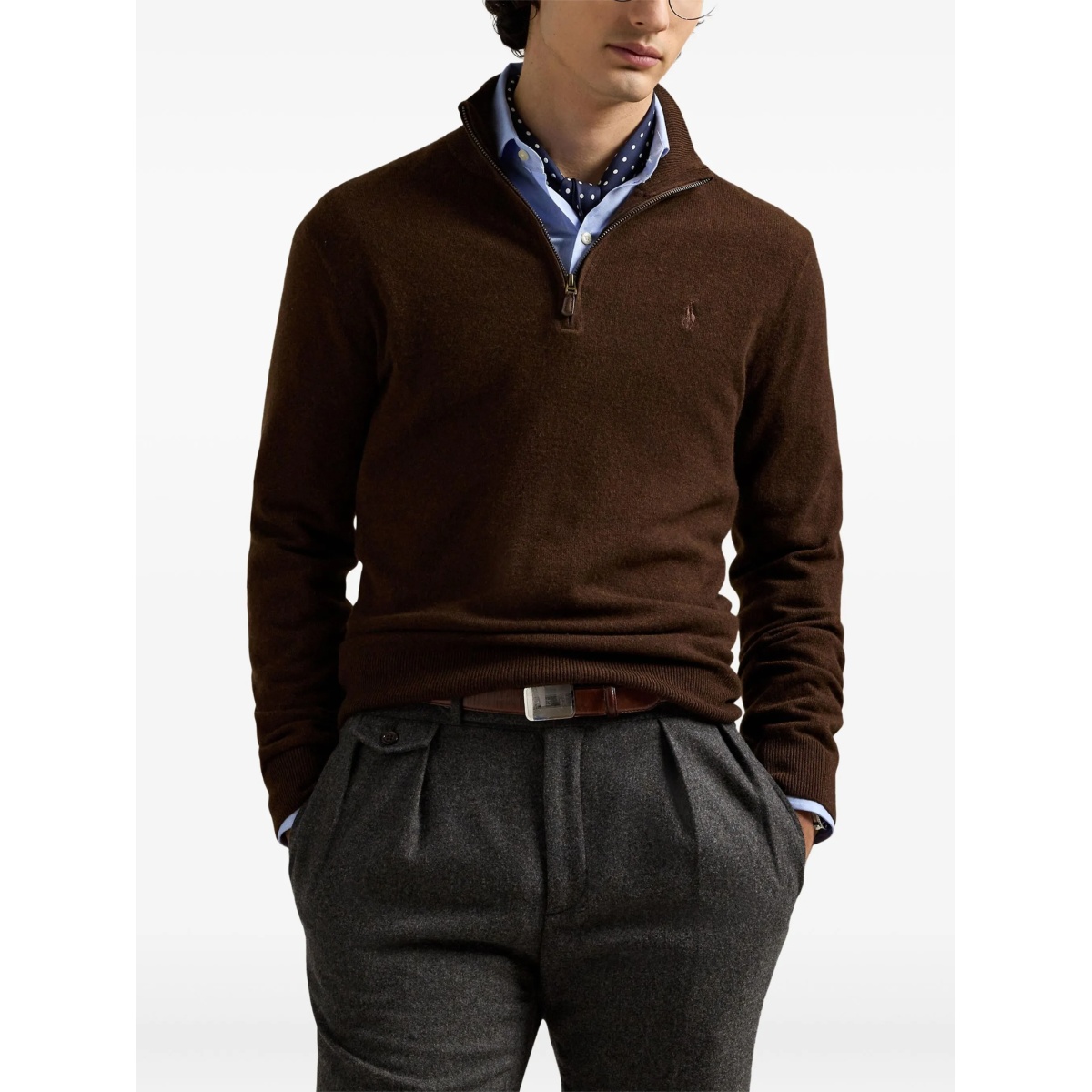 half-zip merino wool pullover - Img 3