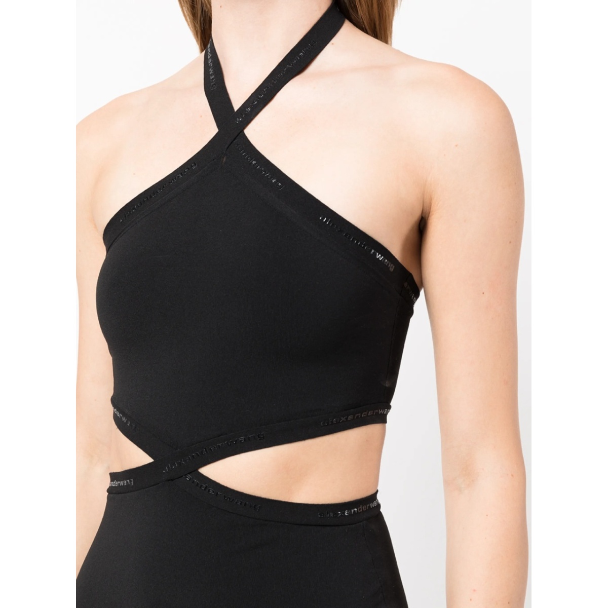 halterneck cut-out mini dress - Img 5