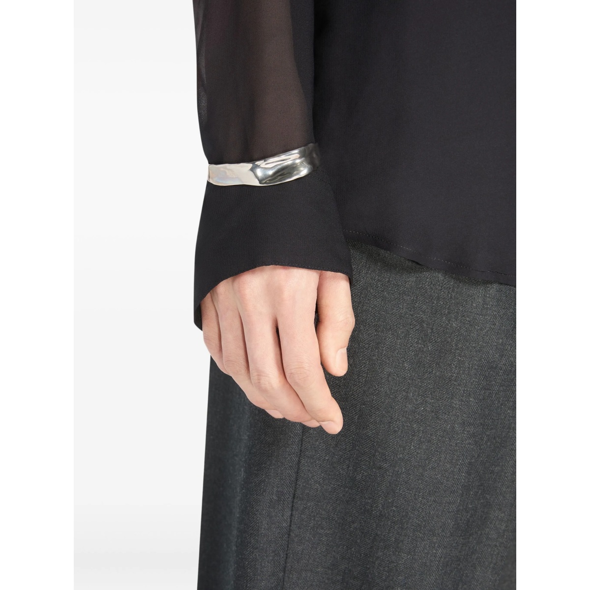hammered bracelet