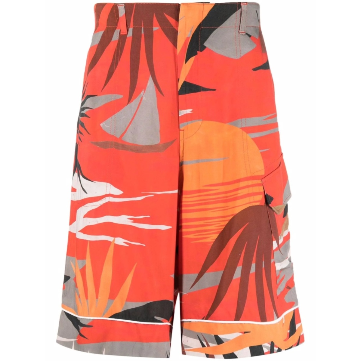 Hawaii graphic-print cargo shorts