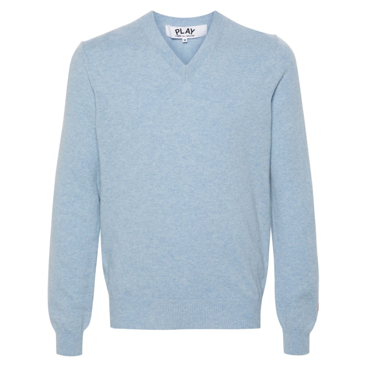 heart-patch wool jumper