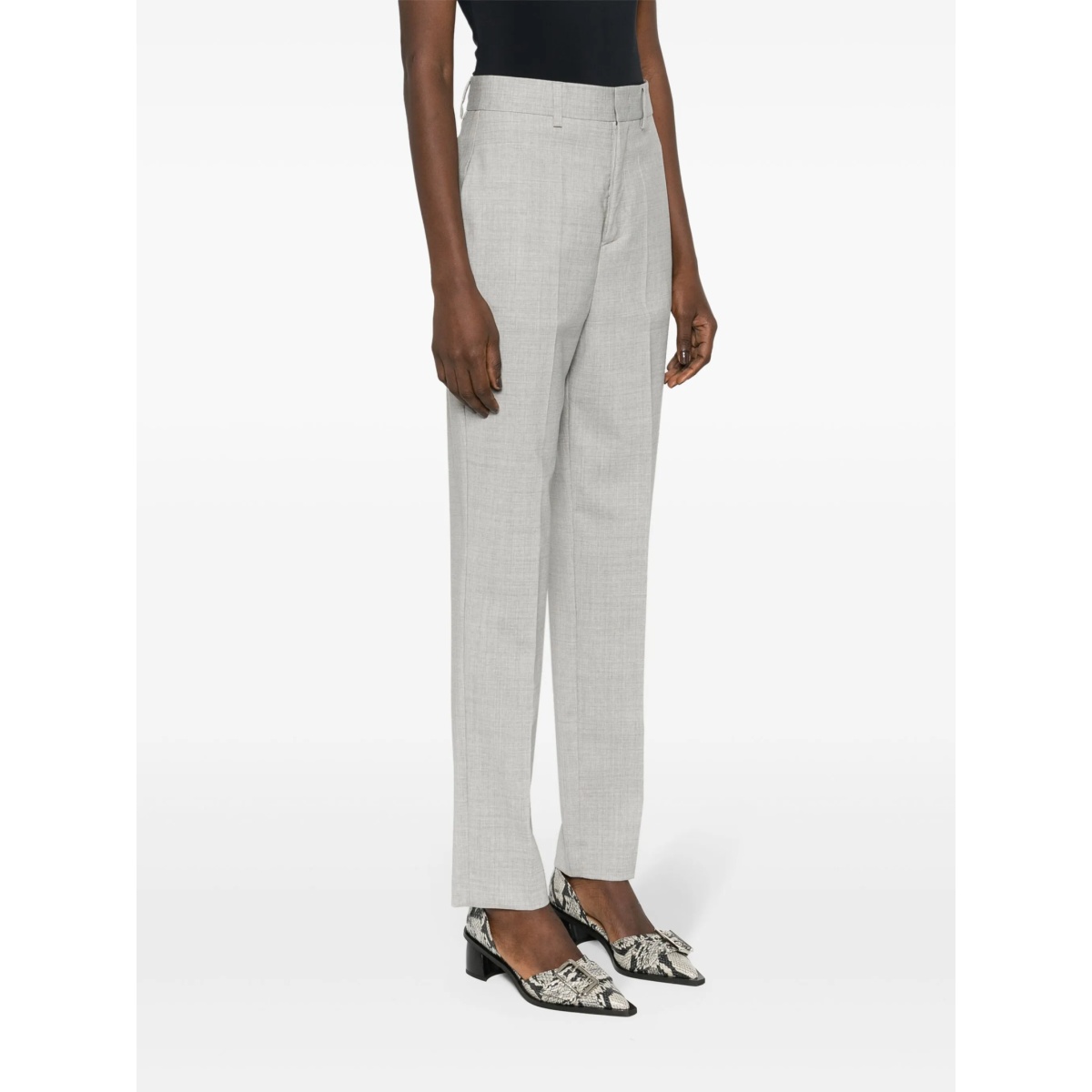 high-waisted tailored trousers - Img 3
