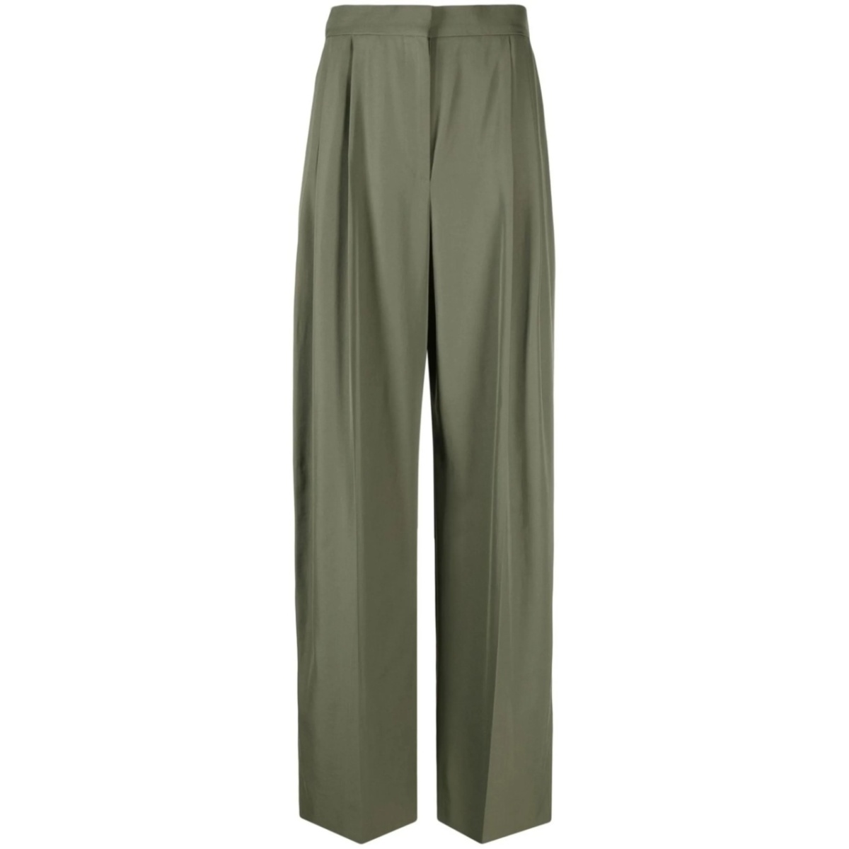 high-waisted tailored trousers